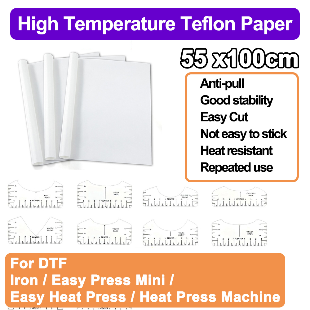 Heat Press Teflon Sheet - Тефлоновая высокотемпературная бумага для термопрессовой машины