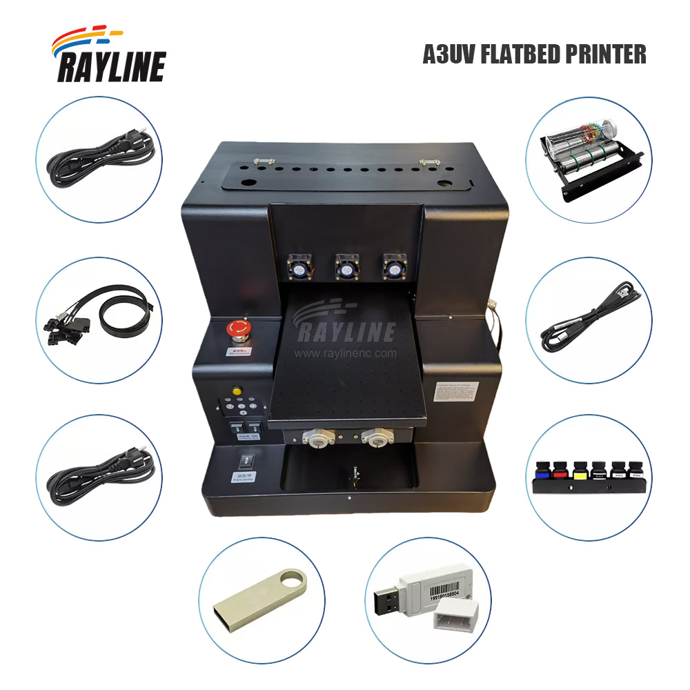 Uv Flatbed Printer - УФ-принтер A3/A4 для плоской печати, универсальный