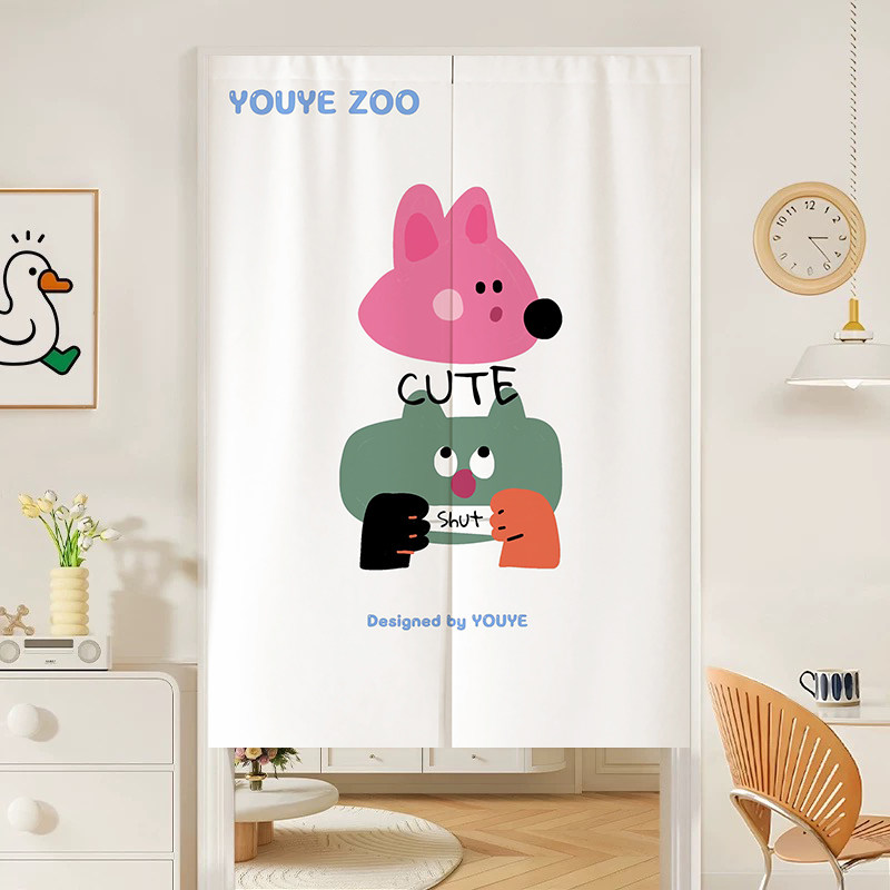 Commercial Window Printing - Дверная занавеска-норен VIKAMA с мультяшным рисунком