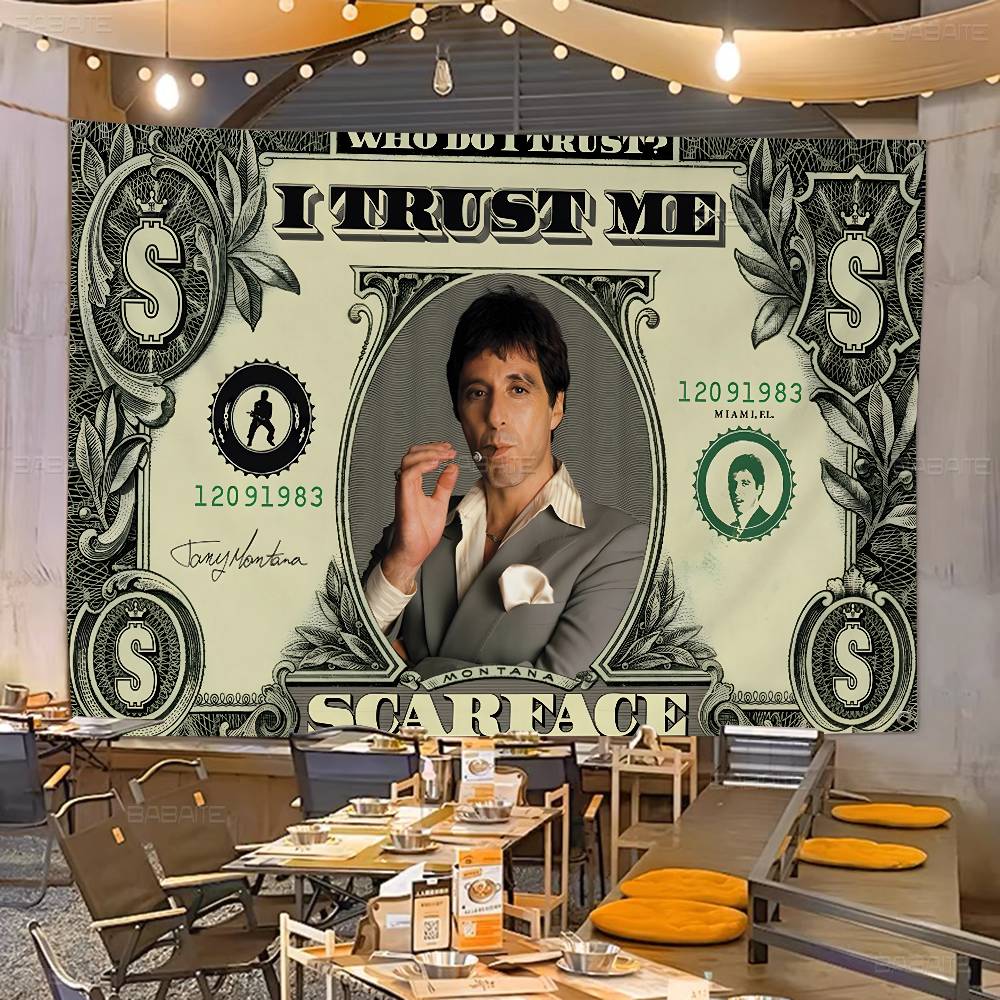 Commercial Banner Printing - Ретро-флаг S-Scarface с улучшенной печатью для