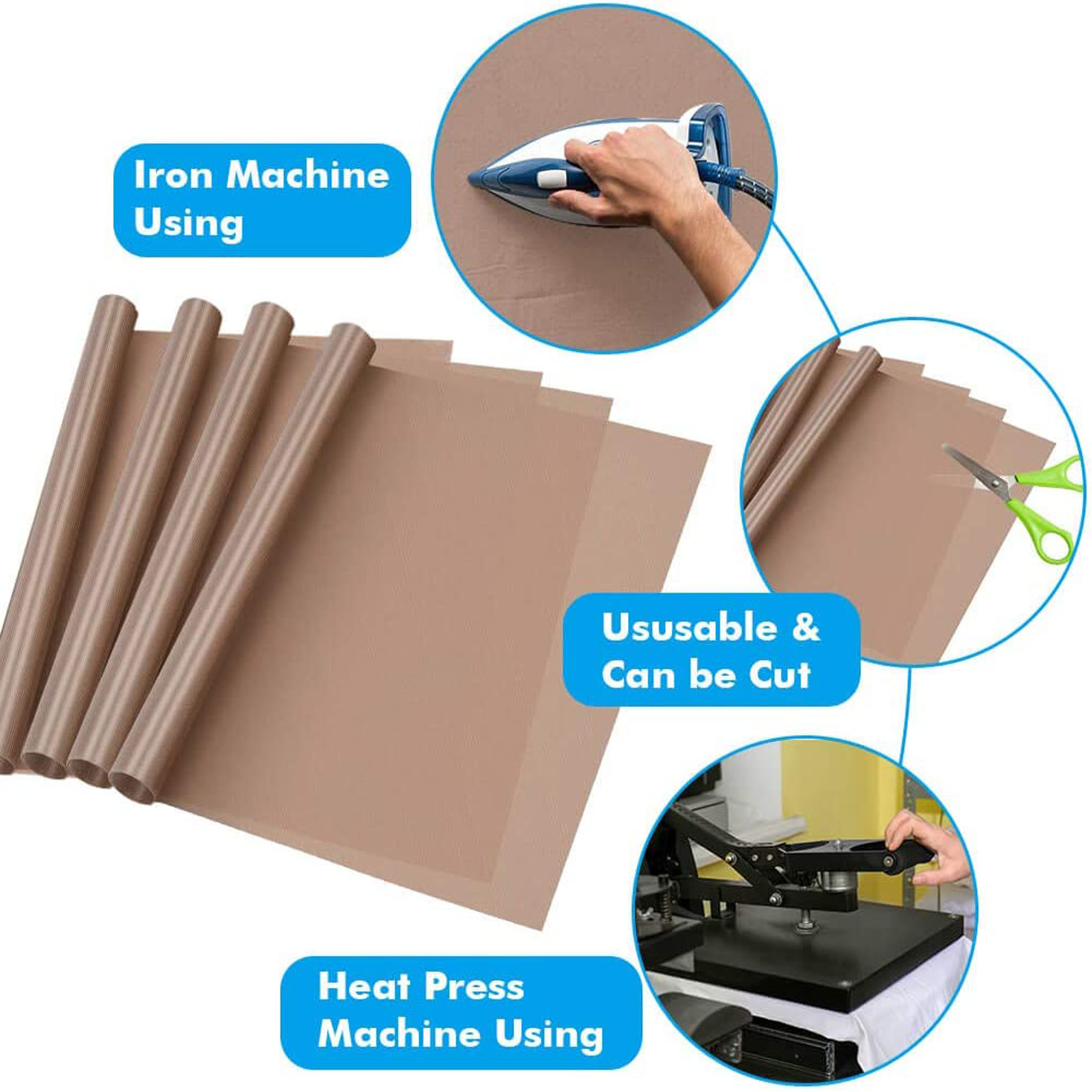 Пленка из политетрафторэтилена – обзор и цена Heat Press Teflon Sheet