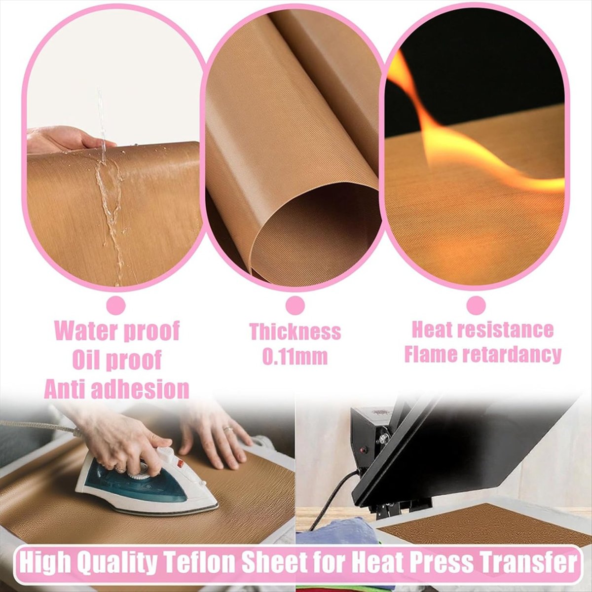 【БЕСПРОДАЖА】1 комплект сублима – обзор и цена Heat Press Teflon Sheet