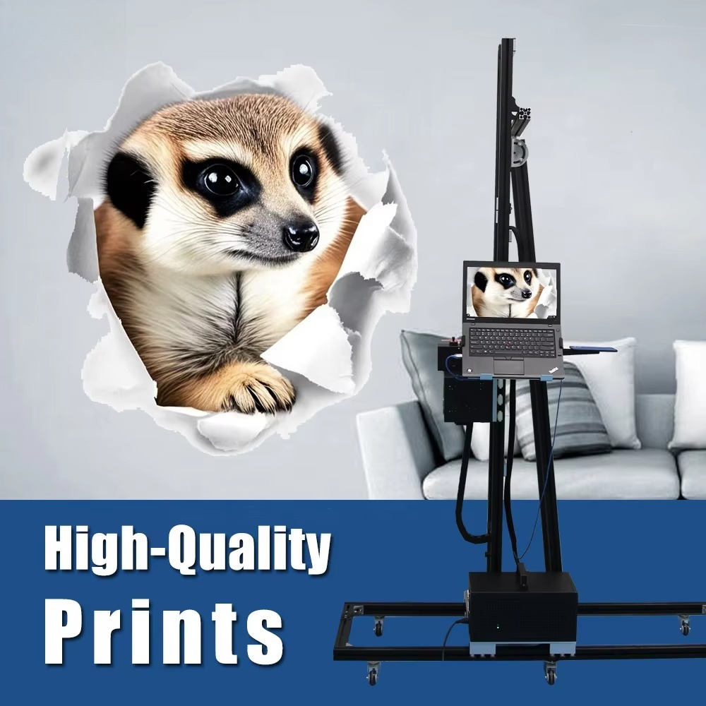 Вертикальный струйный 3D-принт – обзор и цена Commercial Wall Printing Machine